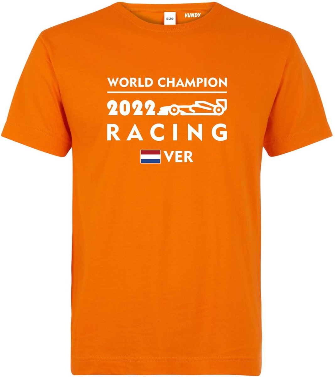 T-shirt World Champion 2022 | Max Verstappen / Red Bull Racing / Formule 1 Fan | Wereldkampioen | Oranje | maat XXL